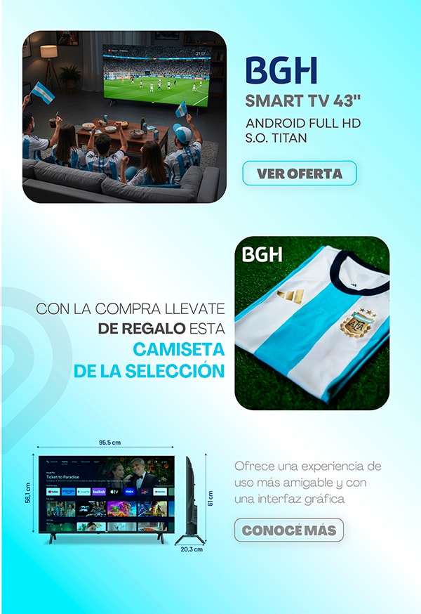 BGH SMART TV 43